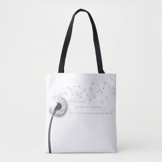 Löwenzahn-Inspiration ganz über Tasche (Vorderseite)
