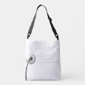 Löwenzahn-Inspirations-Druck-Kreuz-Leichensack Tragetaschen Mit Langen Trägern (Rückseite)