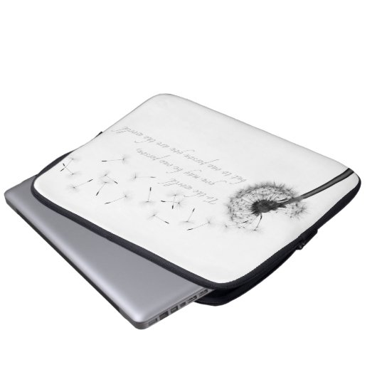 Löwenzahn-Inspirations-Neopren-Laptop-Hülse Laptopschutzhülle (Vorne Knopf)