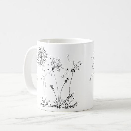 Löwenzahn Kaffeetasse (Vorderseite Links)