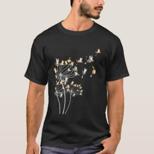 Löwenzahn Katzenliebhaber Katzenfans Blume Fliege T-Shirt