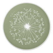 Löwenzahn-Keramik-Griff Keramikknauf (Vorderseite)