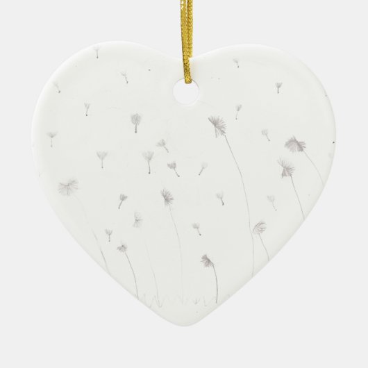 Löwenzahn Keramik Ornament (Vorne)