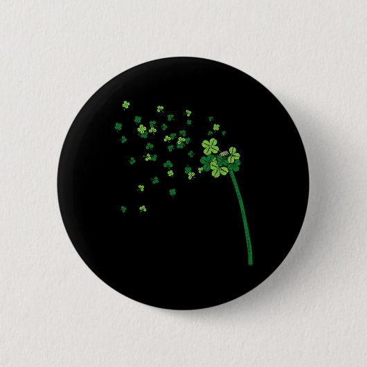 Löwenzahn Kleeblatt St. Patrick Irisch R Button (Vorderseite)