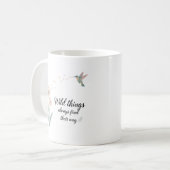 Löwenzahn Kolibri Inspirationsdesign Kaffeetasse (Vorderseite Links)