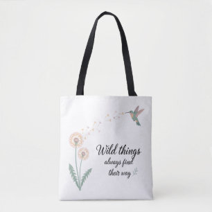 Löwenzahn Kolibri Inspirationsdesign Tasche