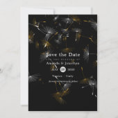 Löwenzahn-Konfetti-Hochzeit Save The Date (Vorderseite)