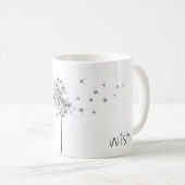 Löwenzahn macht einen Wunsch Kaffeetasse (VorderseiteRechts)