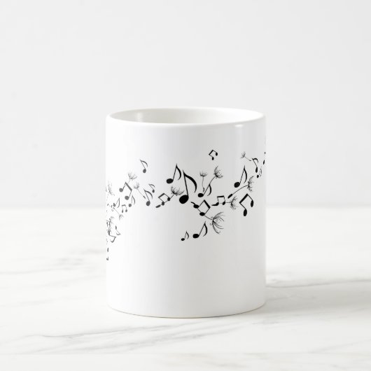 Löwenzahn-Musik-Symbol-Tasse Kaffeetasse (Mittel)