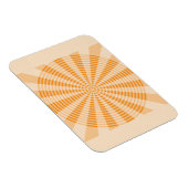 Löwenzahn, Orange Spirale, Boho-Abstraktkunst Magnet (Rechte Seite)