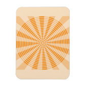 Löwenzahn, Orange Spirale, Boho-Abstraktkunst Magnet (Vertikal)