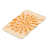 Löwenzahn, Orange Spirale, Boho-Abstraktkunst Magnet (Linke Seite)