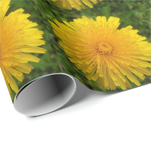 Löwenzahn-Packpapier Geschenkpapier (Rolleneckpunkt)