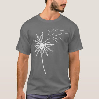 Löwenzahn-Piccolo für Piccolist-Piccolo-Retro-Mädc T-Shirt