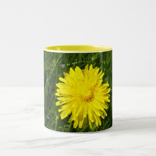 Löwenzahn, Pissenlit Zweifarbige Tasse (Mittel)