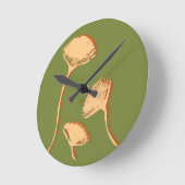 Löwenzahn Pop Runde Wanduhr (Winkel)