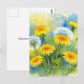 Löwenzahn Postkarte (Vorne/Hinten)