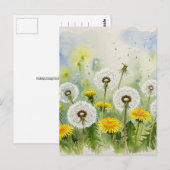 Löwenzahn-Postkarte Postkarte (Vorne/Hinten)