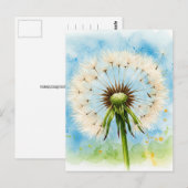 Löwenzahn-Postkarte Postkarte (Vorne/Hinten)
