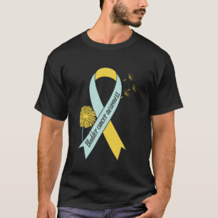 Löwenzahn pustet mehrfarbige Awareness-Schleifen T-Shirt