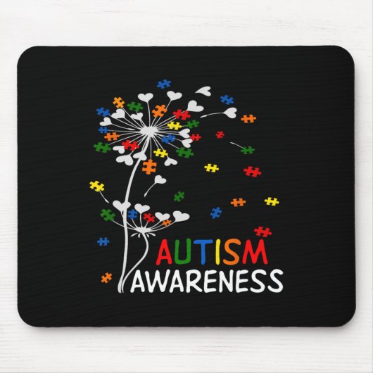 Löwenzahn-Puzzleteil Cooles Autismusrisiko-Geschen Mousepad (Vorne)