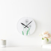 Löwenzahn Runde Wanduhr (Zuhause)