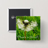 Löwenzahn-Samen Button (Vorne & Hinten)