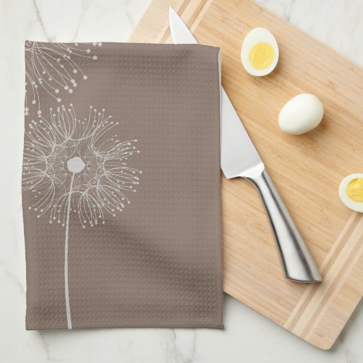 Löwenzahn-Samen-Diebe Geschirrtuch (Viertel Falte)