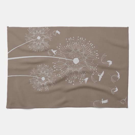 Löwenzahn-Samen-Diebe Geschirrtuch (Horizontal)