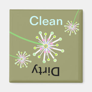 Löwenzahn-saubere/schmutzige Spülmaschine Magnet