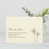 Löwenzahn Save the Date Einladung (Stehend Vorderseite)