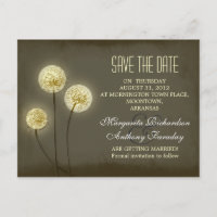 Löwenzahn Save-the-Date stilvolle Postkarten