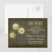 Löwenzahn Save-the-Date stilvolle Postkarten (Vorne/Hinten)