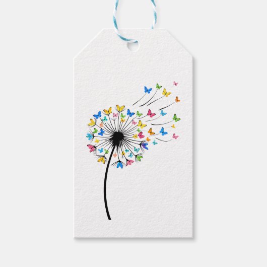 Löwenzahn Schmetterling Fluss Geschenkanhänger (Vorderseite)