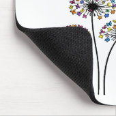 Löwenzahn Schmetterling Fluss Mousepad (Ecke)