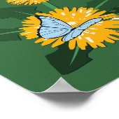 Löwenzahn Schmetterling Willkommen zu unserer neue Poster (Ecke)