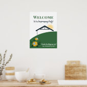 Löwenzahn Schmetterling Willkommen zu unserer neue Poster (Küche)