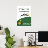 Löwenzahn Schmetterling Willkommen zu unserer neue Poster (Heimbüro)