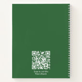 Löwenzahn Schmetterlinge Name QR Code Zuhause ist Notizblock (Rückseite)