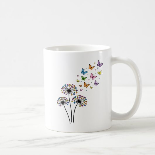 Löwenzahn Schmetterlingsblüte Kaffeetasse (Rechts)