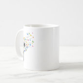 Löwenzahn Schmetterlingsblüte Kaffeetasse (Vorderseite Links)