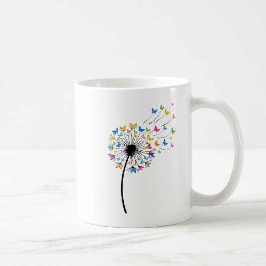 Löwenzahn Schmetterlingsblüte Kaffeetasse (Rechts)
