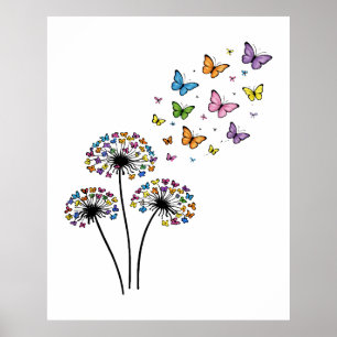 Löwenzahn Schmetterlingsblüte Poster