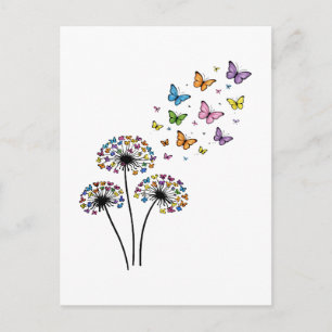 Löwenzahn Schmetterlingsblüte Postkarte