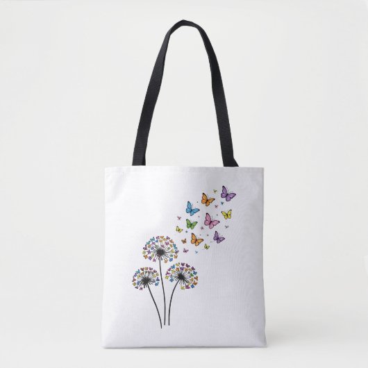 Löwenzahn Schmetterlingsblüte Tasche (Vorderseite)