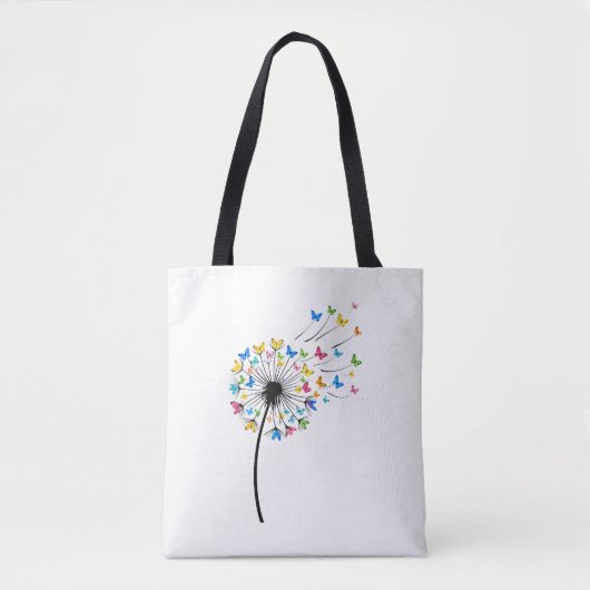 Löwenzahn Schmetterlingsblüte Tasche (Vorderseite)