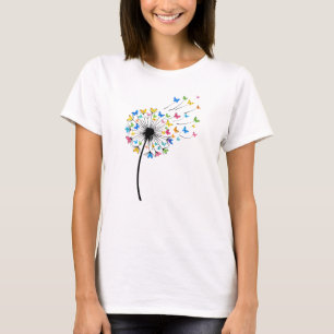 Löwenzahn Schmetterlingsfluss T-Shirt