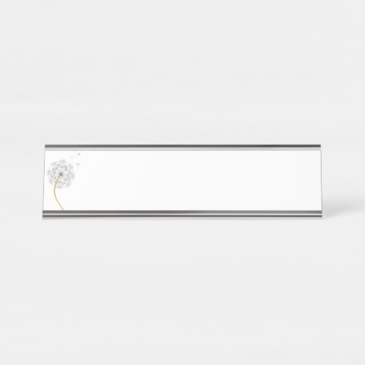 Löwenzahn Schreibtischnamensplakette (Vorderseite )