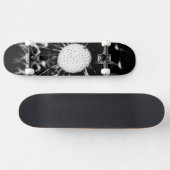 Löwenzahn schwarz skateboard (Horizontal)
