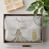 Löwenzahn-Script-Decoupage-Tissue-Bögen Seidenpapier (Geschenk)